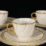 Лот №108. Антикварное трио Sarreguemines — Louis XV (1860-1919гг) Франция