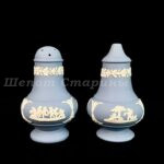 Лот. № 320 Набор для соли и перца WEDGWOOD | ВЕДЖВУД, яшмовый фарфор (джаспер).