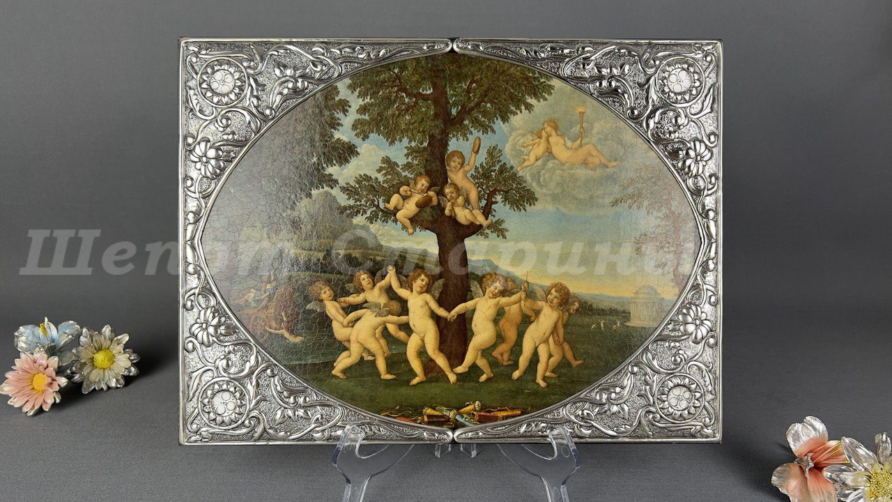Лот. № 628 Картина ‘Danza degli amorini’ Francesco Albani в Серебре 925 Italy