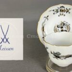 Лот. № 719 Кофейная пара Meissen черный Дракон
