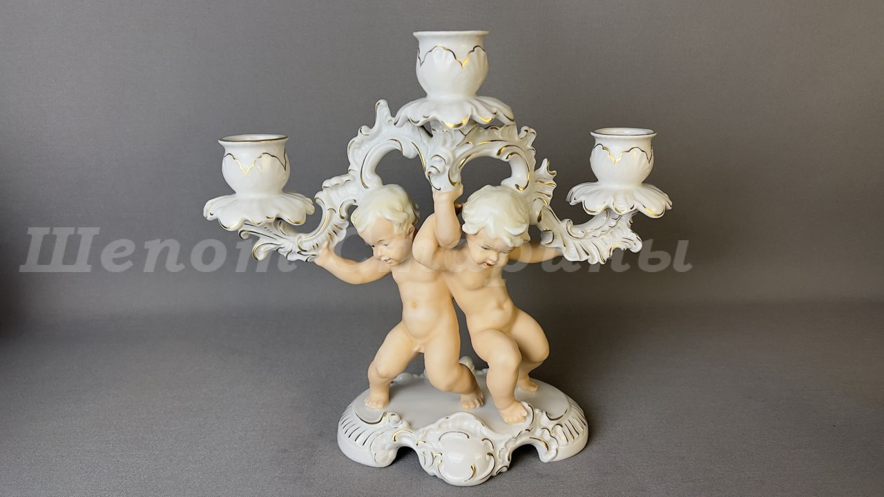 Лот. № 873 Фарфоровый канделябр от Schaubach Kunst, Германия, 1950–60-е гг.