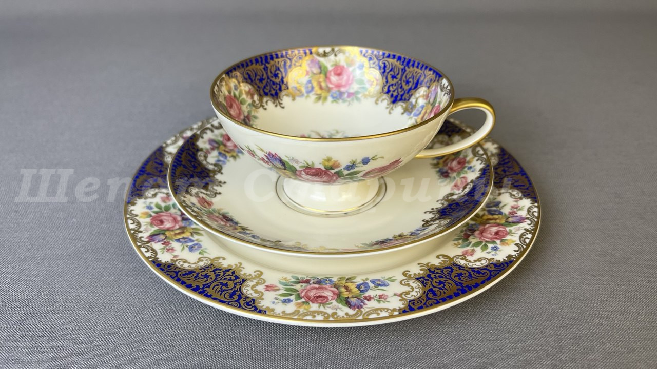 Лот. № 904 Винтажное чайное трио Rosenthal (Selb, Германия) 1930 — 1950 гг.